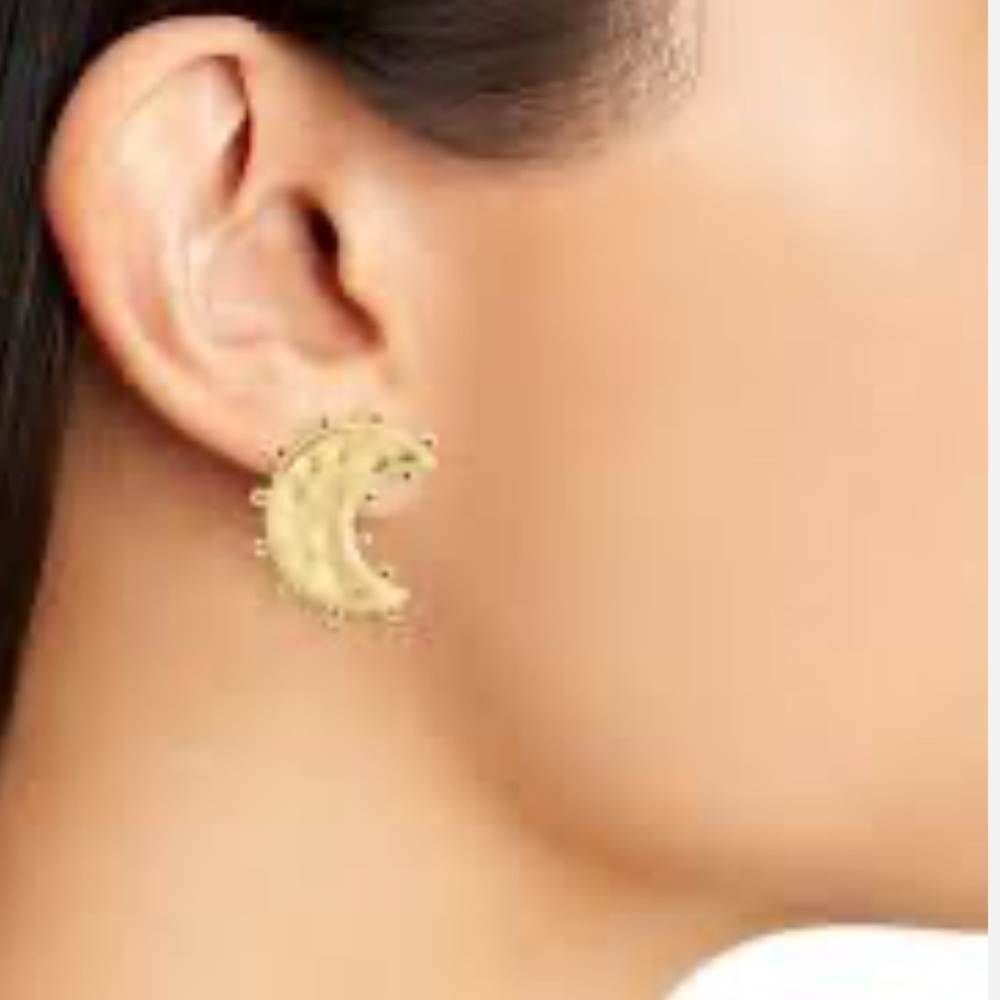 MADEWELL NWOT  Celestial Moon Statement Stud Earrings